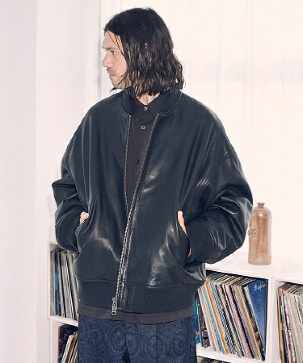 楽天市場】【ADAM PATEK(アダムパテック)】goat leather looose MA1 