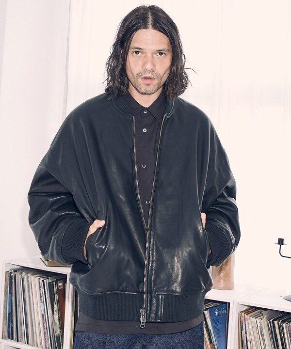 楽天市場】【ADAM PATEK(アダムパテック)】goat leather looose MA1 