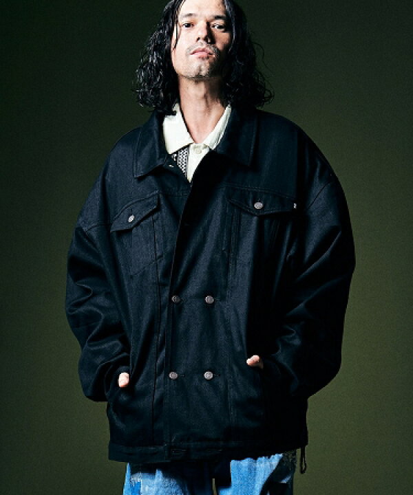 楽天市場】【glamb(グラム)】Double Brested Denim JKT ダブルブレスト 