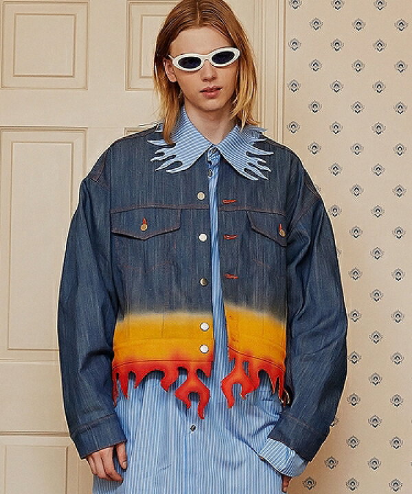 楽天市場】【TENDER PERSON(テンダーパーソン)】FLAME HEM DENIM 