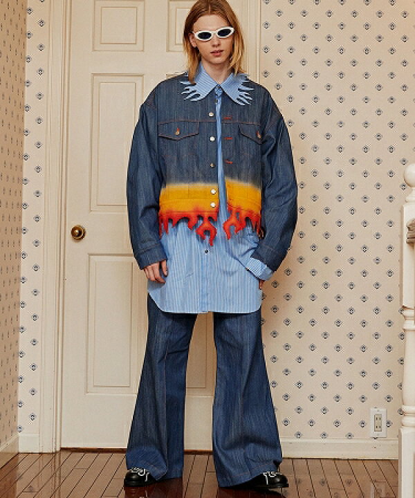 楽天市場】【TENDER PERSON(テンダーパーソン)】FLAME HEM DENIM 