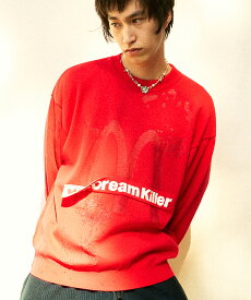 【SEVESKIG(セヴシグ)】Fake crash MadreamKiller P.O Knit ニット(KN-SV-NSS-1003)