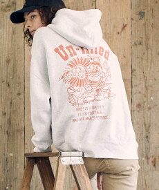 【un-filled(アンフィルド)】RF Gerbera Men printed Hoodie プルパーカー(SDUF-063)