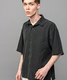 【MROLIVE(ミスターオリーブ)】T-R POWDER CLOTH -SQUEARE CUT S-S SHIRT シャツ(M231145)
