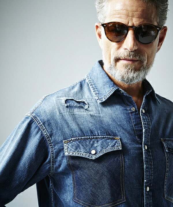 楽天市場】【AKM】DROP SHOULDER DENIM SHIRTS シャツ(S138-CTN255 