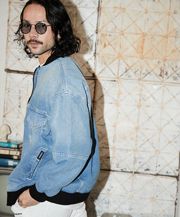 楽天市場】【ADAM PATEK(アダムパテック)】 blast looose denim MA-1 