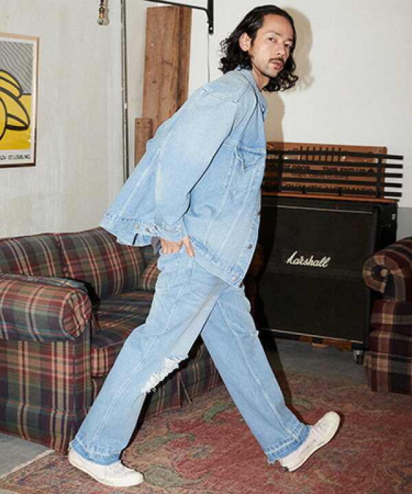 楽天市場】【ADAM PATEK(アダムパテック)】 blast looose denim jacket 