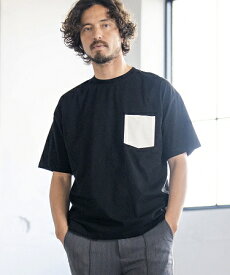 【Magine(マージン)】 SYNTHETIC LEATHER PATCH POCKET TEE Tシャツ(MGN-231-025)