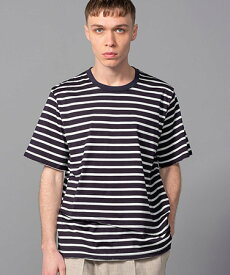 【MROLIVE(ミスターオリーブ)】60-2 COMPACT BORDER -SLANT LAYERED S-S T-SHIRT Tシャツ(M232121)