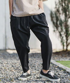 【一部サイズカラー予約販売5月上旬～中旬入荷】【CAMBIO(カンビオ)】Stretch TR Ankle Tuck Easy Pants イージーパンツ(S86223cmb)