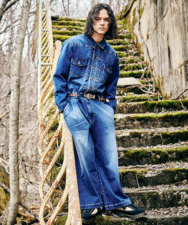 楽天市場】【glamb(グラム)】Oversized Denim All in One オーバー  
