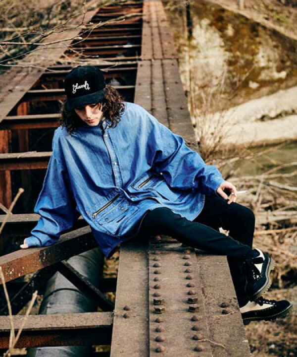 楽天市場】【glamb(グラム)】Stand Collar Denim SH スタンドカラー  