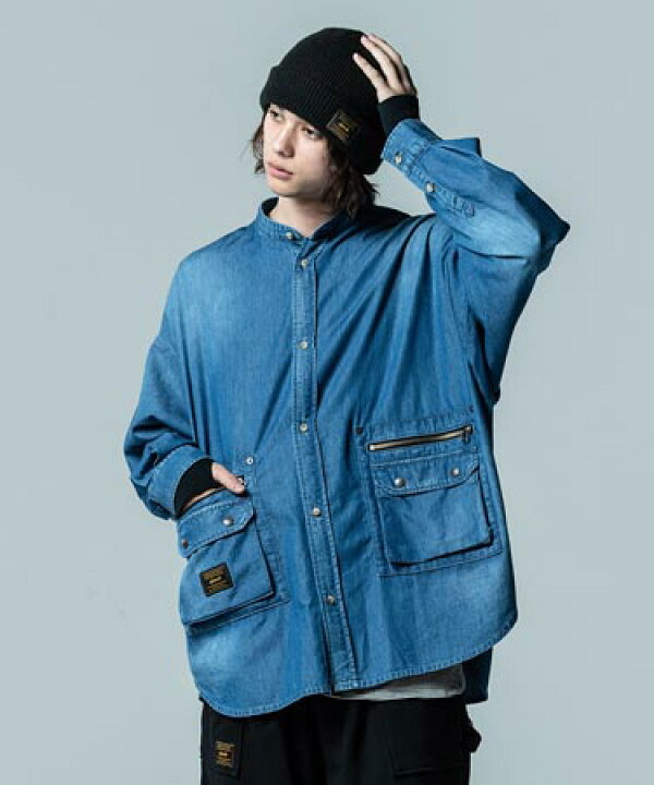 楽天市場】【glamb(グラム)】Stand Collar Denim SH スタンドカラー  