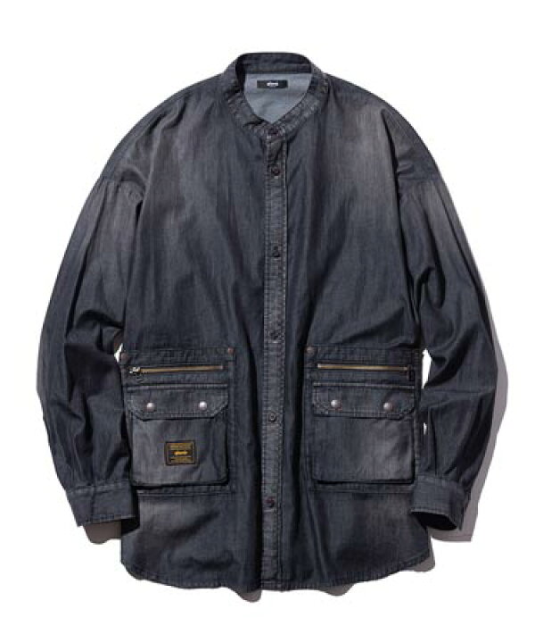 楽天市場】【glamb(グラム)】Stand Collar Denim SH スタンドカラー 
