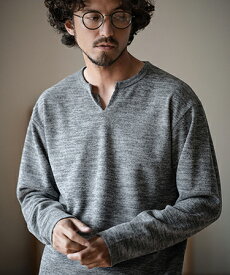 【Magine(マージン)】BRUSHED KNIT SEW KEY NECK PULLOVER カットソー(MGN-232-007)
