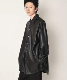 【SUPERTHANKS(スーパーサンクス)】 Outsider Shirt Jacket(Neo leather) ジャケット(ST234JK03)