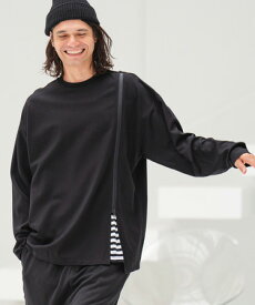 【CAMBIO(カンビオ)】Zipper Design Long Sleeve Cut sew カットソー(A13423cmb)