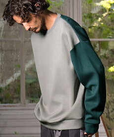 【ANGENEHM(アンゲネーム)】Double knit material one arm color scheme pullover カットソー(AG01-017acd)