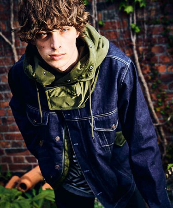 楽天市場】【glamb(グラム)】Military Hood Denim JKT ミリタリー