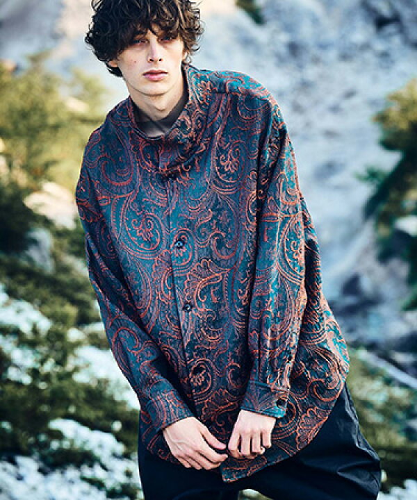 楽天市場】【glamb(グラム)】Stand Collar Paisley SH スタンドカラー 