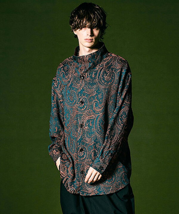 楽天市場】【glamb(グラム)】Stand Collar Paisley SH スタンドカラー 