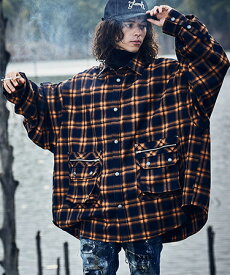 【glamb(グラム)】4XL Check SH フォーエックスエルチェックシャツ(GB0423-SH04)