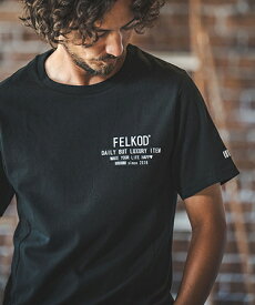【felkod(フィルコッド)】 Dry Touch Concept Print Short Sleeve Tee Tシャツ(F23F320)