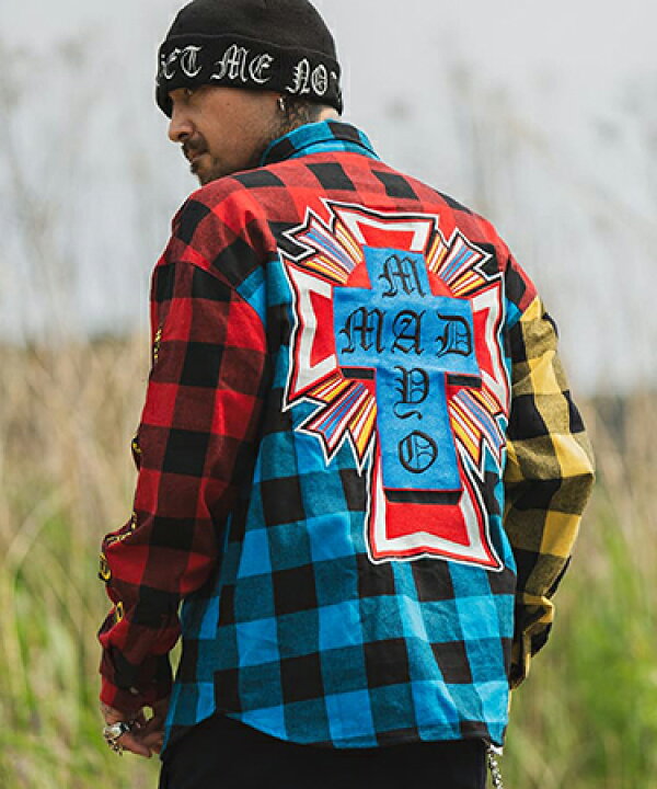 楽天市場】【MAYO(メイヨー)】CROSS Embroidery Check Shirt チェック  