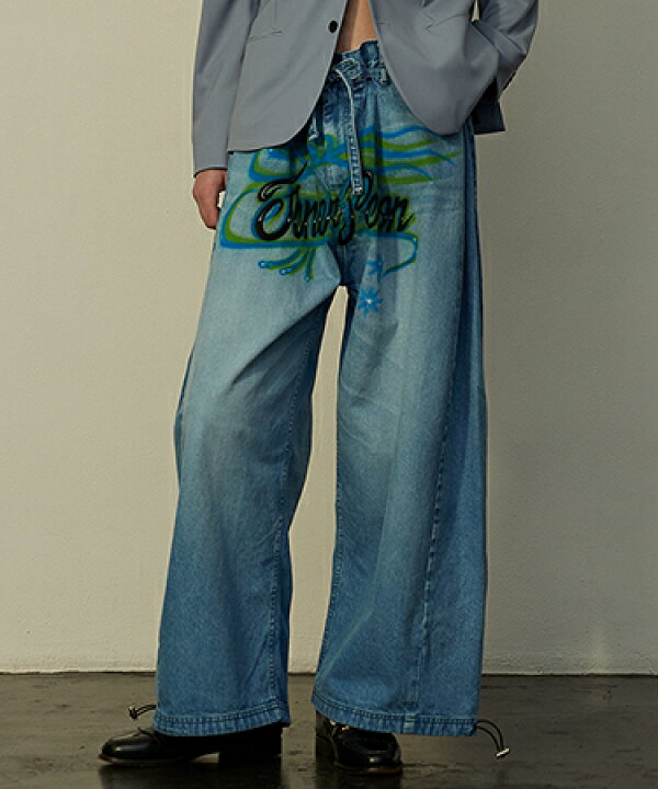 楽天市場】【TENDER PERSON(テンダーパーソン)】DENIM BAGGY PANTS 