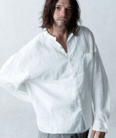 【EGO TRIPPING(エゴトリッピング)】LINEN STANDJACKET シャツジャケット(616206)