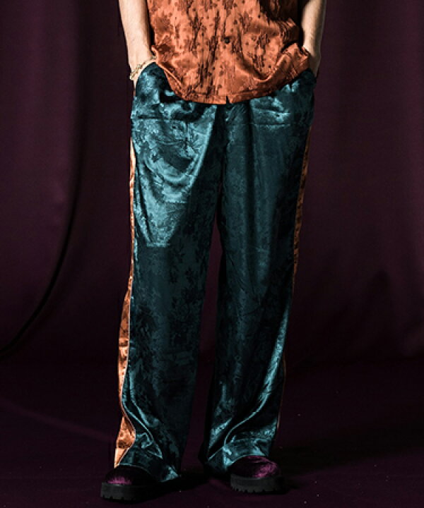 楽天市場】【glamb(グラム)】Flower Jacquard Line Pants フラワー 
