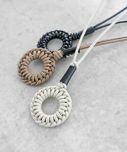 �ySENTI(�Z���e�B)�z�y�\��̔�����������1������o�ׁz LEATHER BRAID CIRCLE NECKLACE �l�b�N���X(2024)