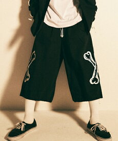 【EFFECTEN(エフェクテン)】 Denim cropped wide pants bone type ワイドパンツ(efmsaw-09-bone)