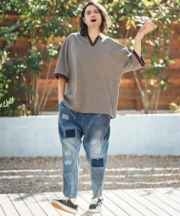 楽天市場】【CAMBIO(カンビオ)】Distressed Balloon Silhouette Denim 