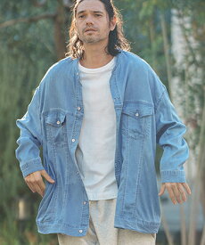 【CAMBIO(カンビオ)】 Indigo Relax Oversize Jacket Shirts Gジャンシャツ(S23724cmb)