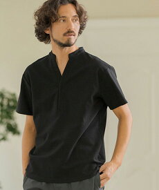 【Magine(マージン)】DOUBLE FACE BAND COLLAR SKIPPER POLO SHIRTS　ポロシャツ(MGN241-006)
