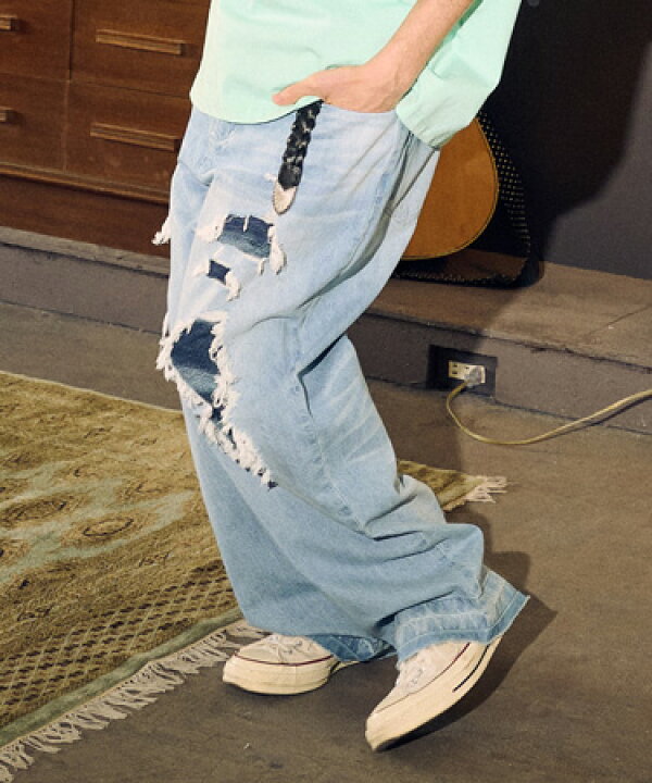 楽天市場】【ADAM PATEK(アダムパテック)】 clash looose denim デニム 