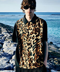 【glamb(グラム)】【予約販売5月下旬～6月上旬入荷】Leopard Panel Shirt レオパードパネルシャツ(GB0224-SH11)