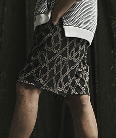【ANGENEHM(アンゲネーム)】 Patterned switching shorts ショートパンツ(AG02-043sce)