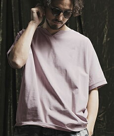 【ANGENEHM(アンゲネーム)】【予約販売5月上旬～中旬入荷】 Pigment dye & dolman sleeve T-shirt Tシャツ(AG02-018sce)