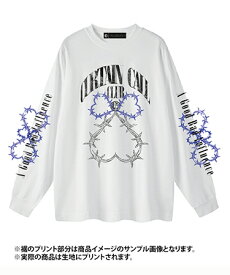 【A Good Bad Influence(ア グッド バッド インフルエンス)】【予約販売10月上旬～中旬入荷】 CURTAIN CALL CLUB LONG SLEEVE T-SHIRT カットソー(AGBI-24AW-LS06)