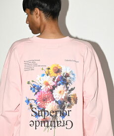 【SUPERTHANKS(スーパーサンクス)】【予約販売9月上旬～中旬入荷】-Flower- L-S T-shirt ロングスリーブ Tシャツ(ST243CS06)