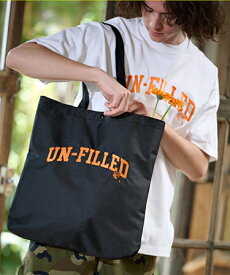 【un-filled(アンフィルド)】【予約販売5月下旬～6月上旬入荷】 LOGO ARCH EMB TOTE BAG トートバッグ(SDUF-2418)