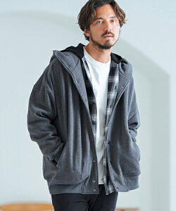 yMagine(}[W)zBack Brushed Sweat Hooded Studium Jacket t[fbhWPbg(MGN-242-012)