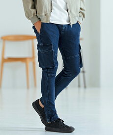 【Magine(マージン)】【予約販売8月中旬～下旬入荷】Jogger Denim Cargo Pants カーゴパンツ(MGN-242-024)