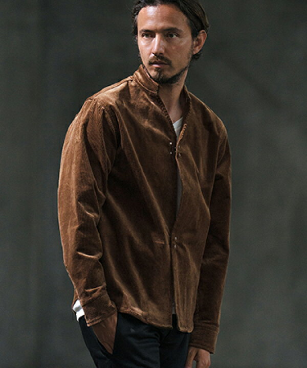 楽天市場】【wjk reluxe】corduroy hook band collar shirt 