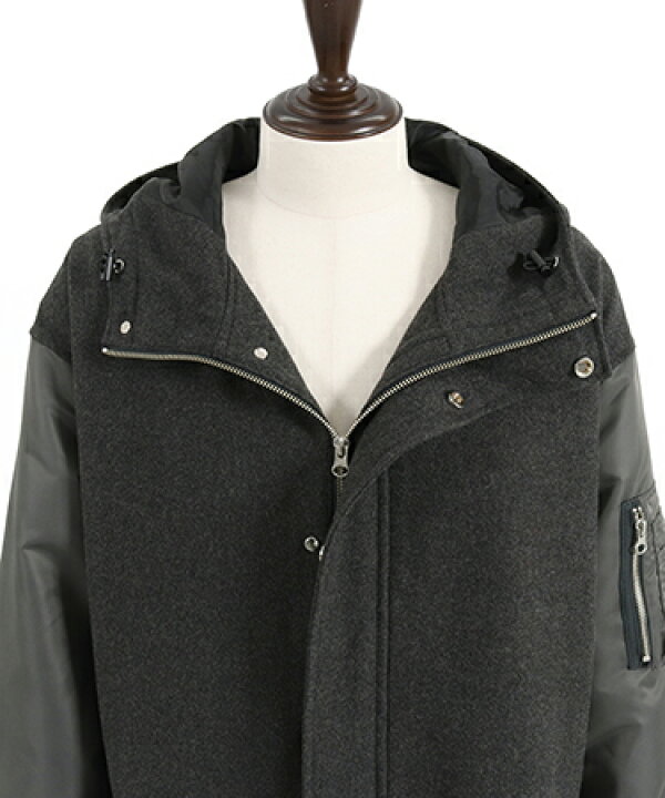 楽天市場】【GLIMCLAP(グリムクラップ)】Military design mixed hooded 