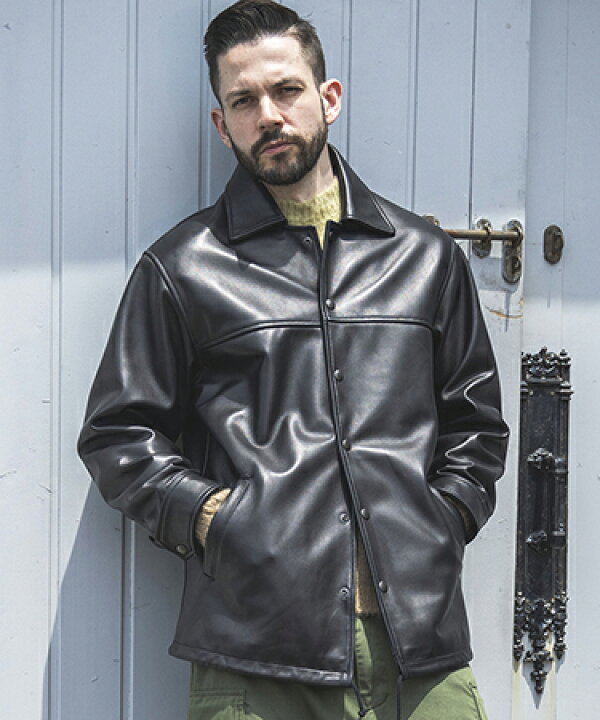 MROLIVE HAIR SHEEP COACH JACKET