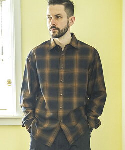 �yMROLIVE(�~�X�^�[�I���[�u)�zTENCEL OMBRE CHECK -REGULAR COLLAR SHIRT �V���c(M243104)