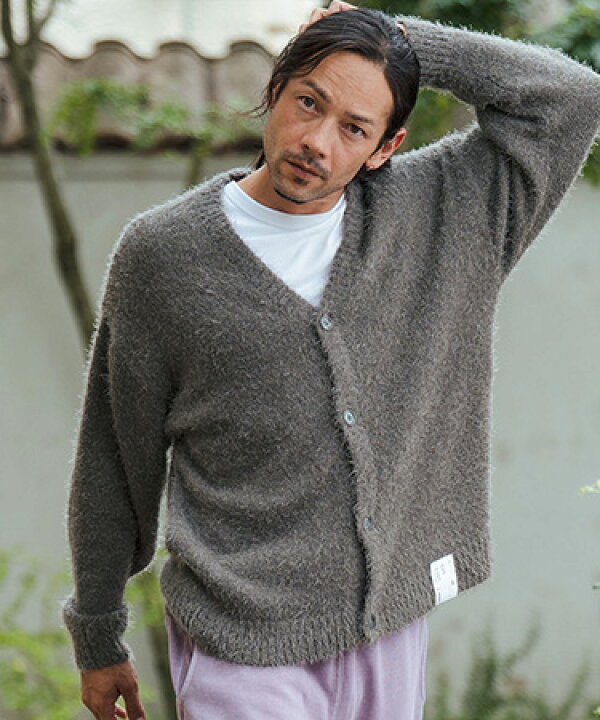 楽天市場】【CAMBIO(カンビオ)】Shaggy Knit Cardigan ニット 